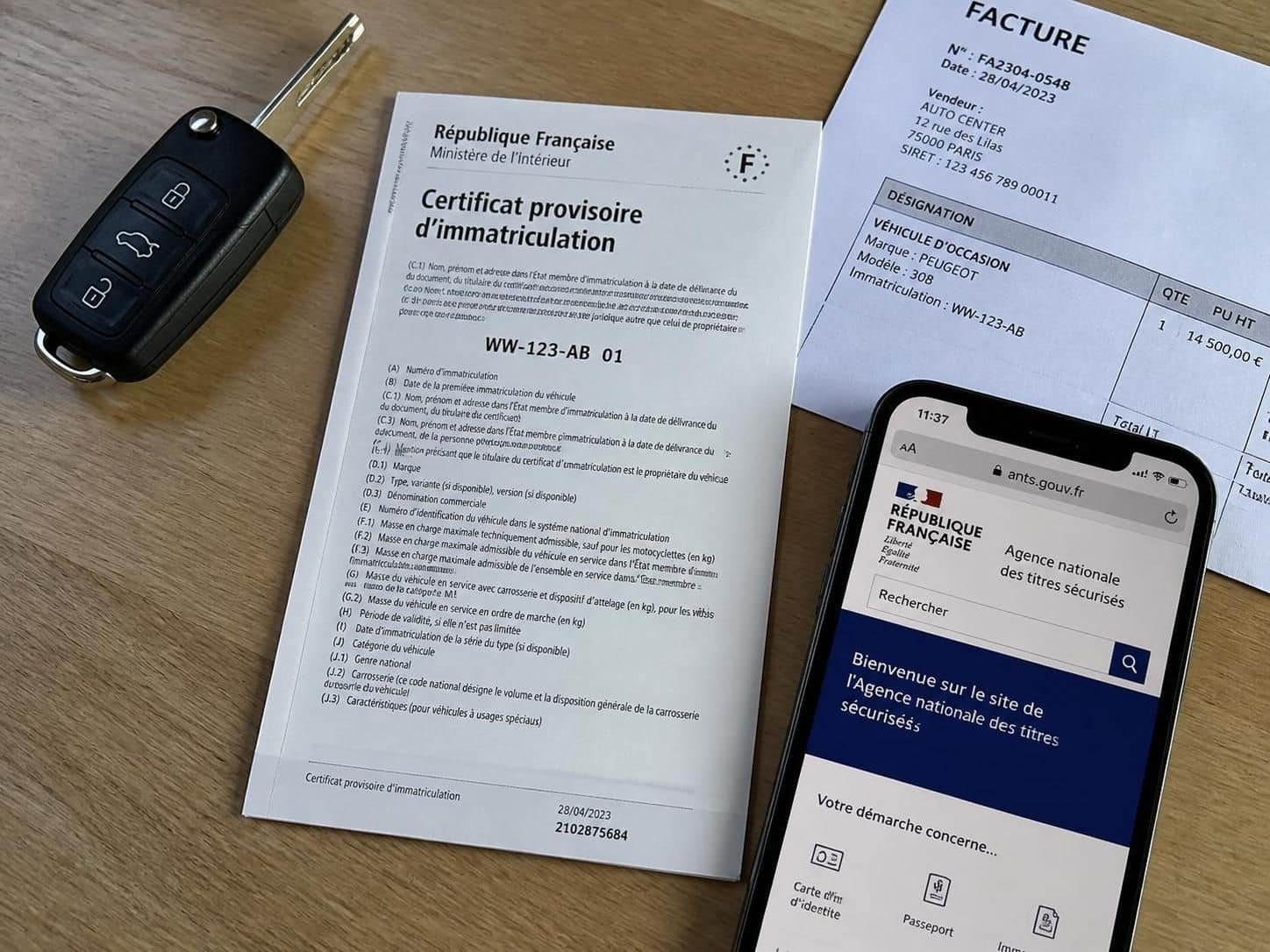 ce qu'est la carte grise provisoire, comment l'obtenir rapidement et les coûts associés pour circuler légalement en attendant votre carte définitive.