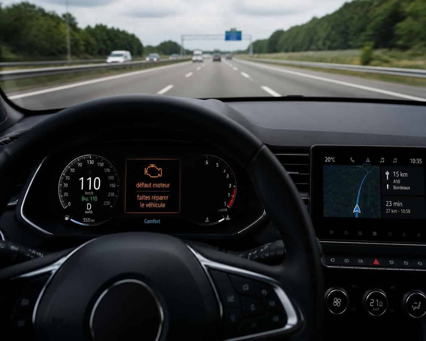 ce que signifie réellement le message d'alerte « défaut moteur, faites réparer le véhicule » et les étapes à suivre pour éviter des dommages importants.
